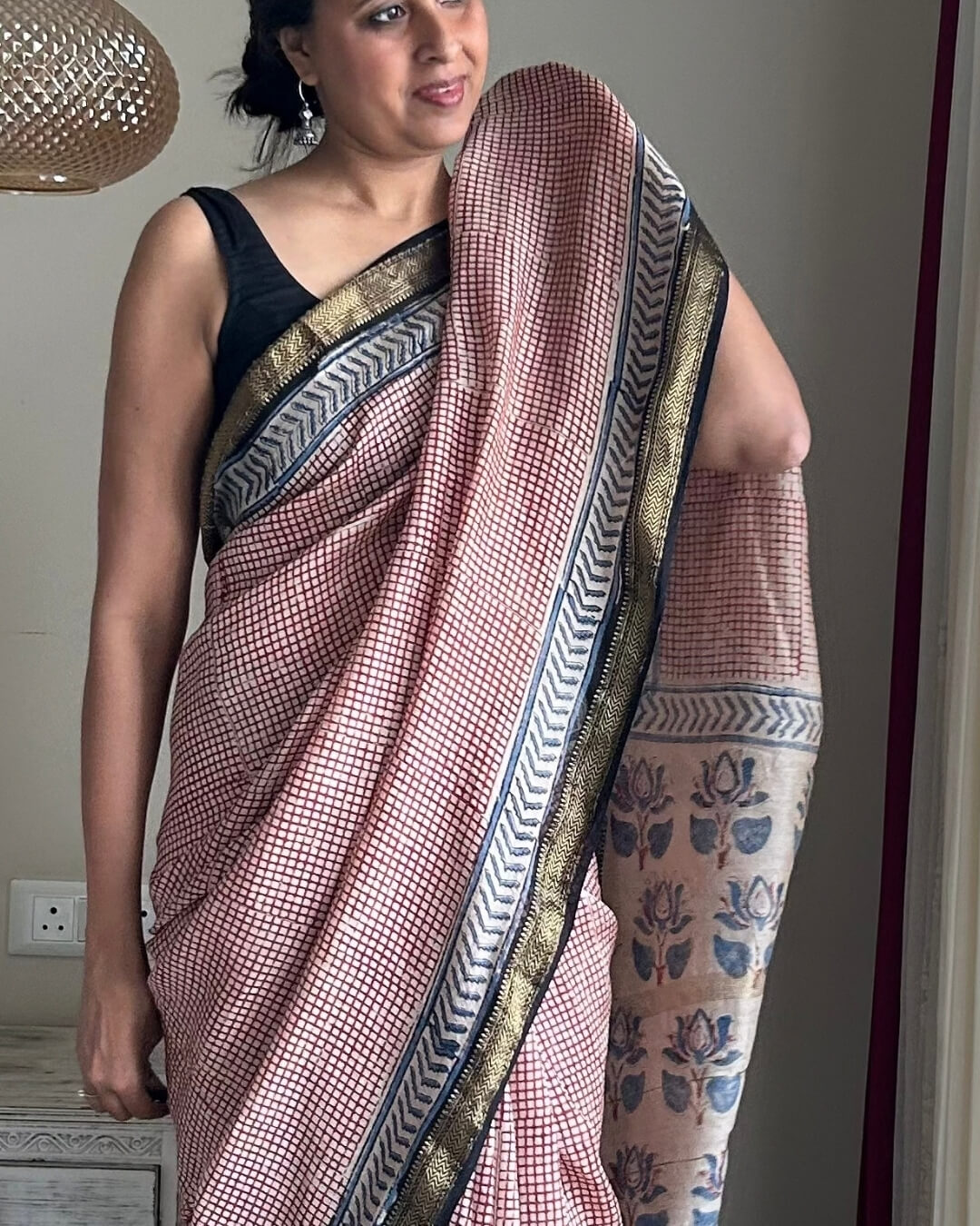 Red Maheshwari Cotton