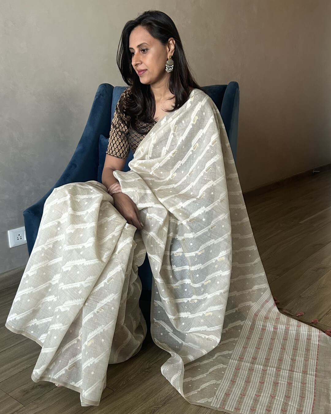 Vanya Ivory Saree
