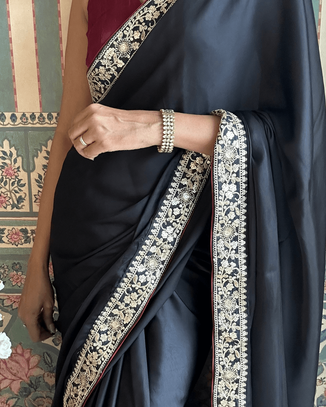 Black Mumtaz Saree