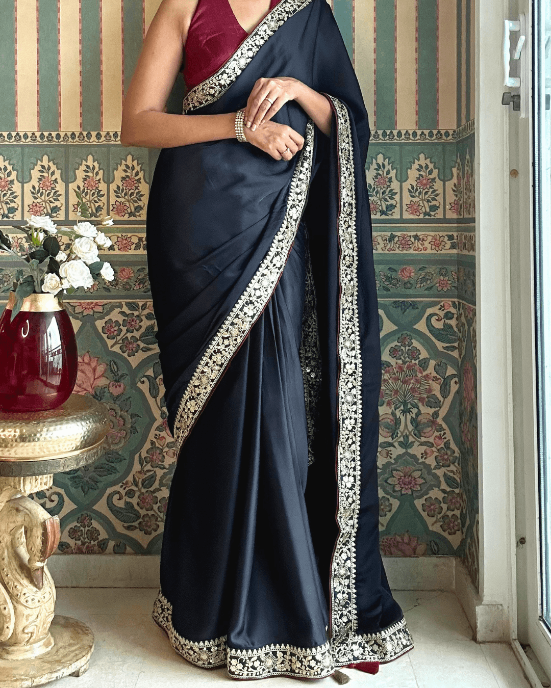 Black Mumtaz Saree