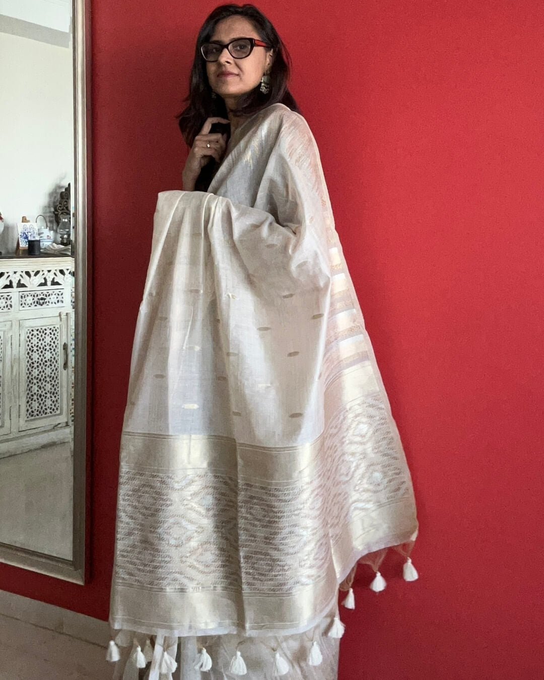 Aarohi Ivory Saree