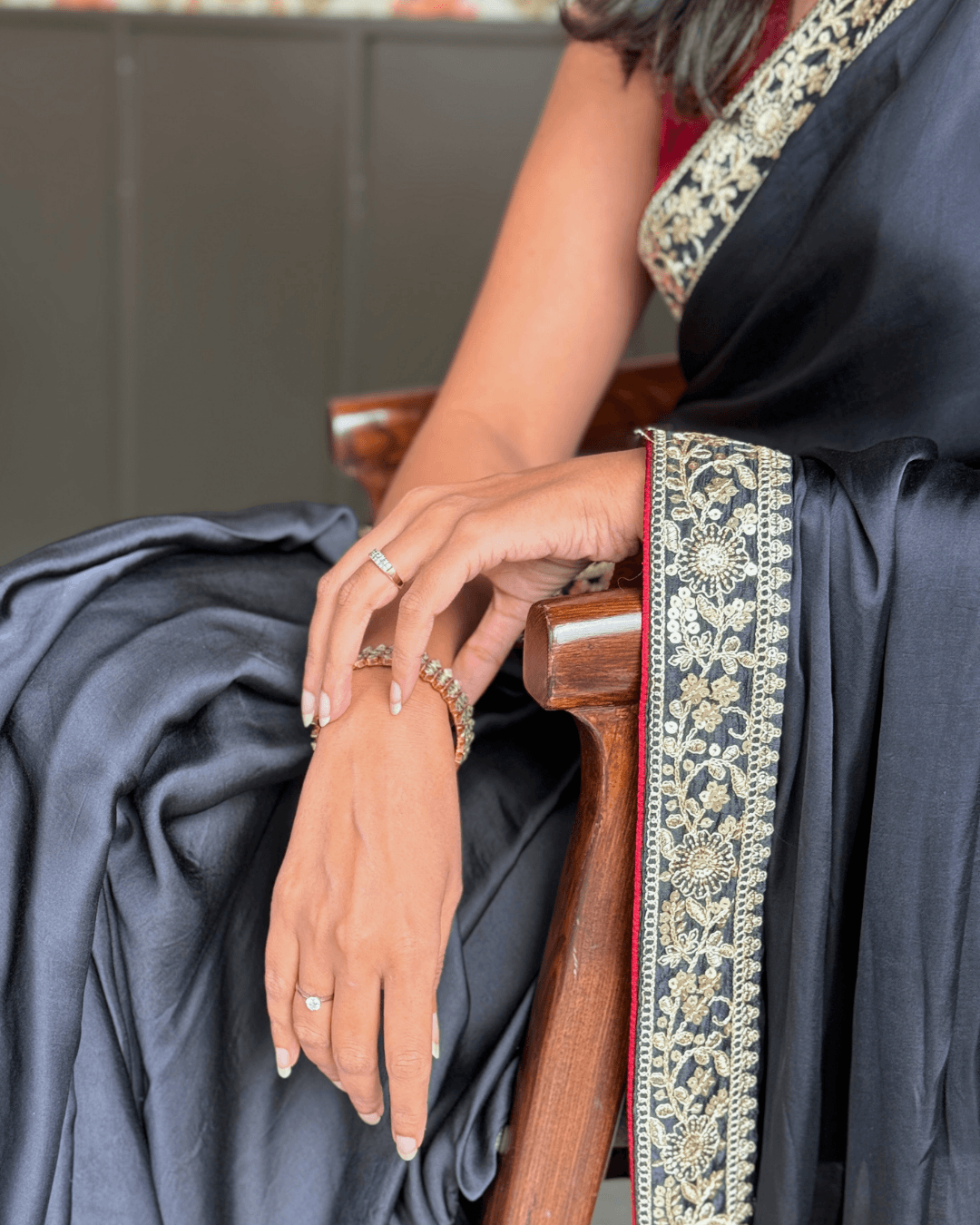 Black Mumtaz Saree