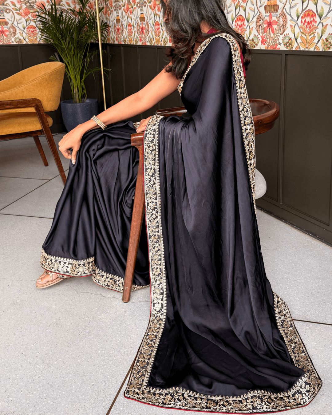 Black Mumtaz Saree