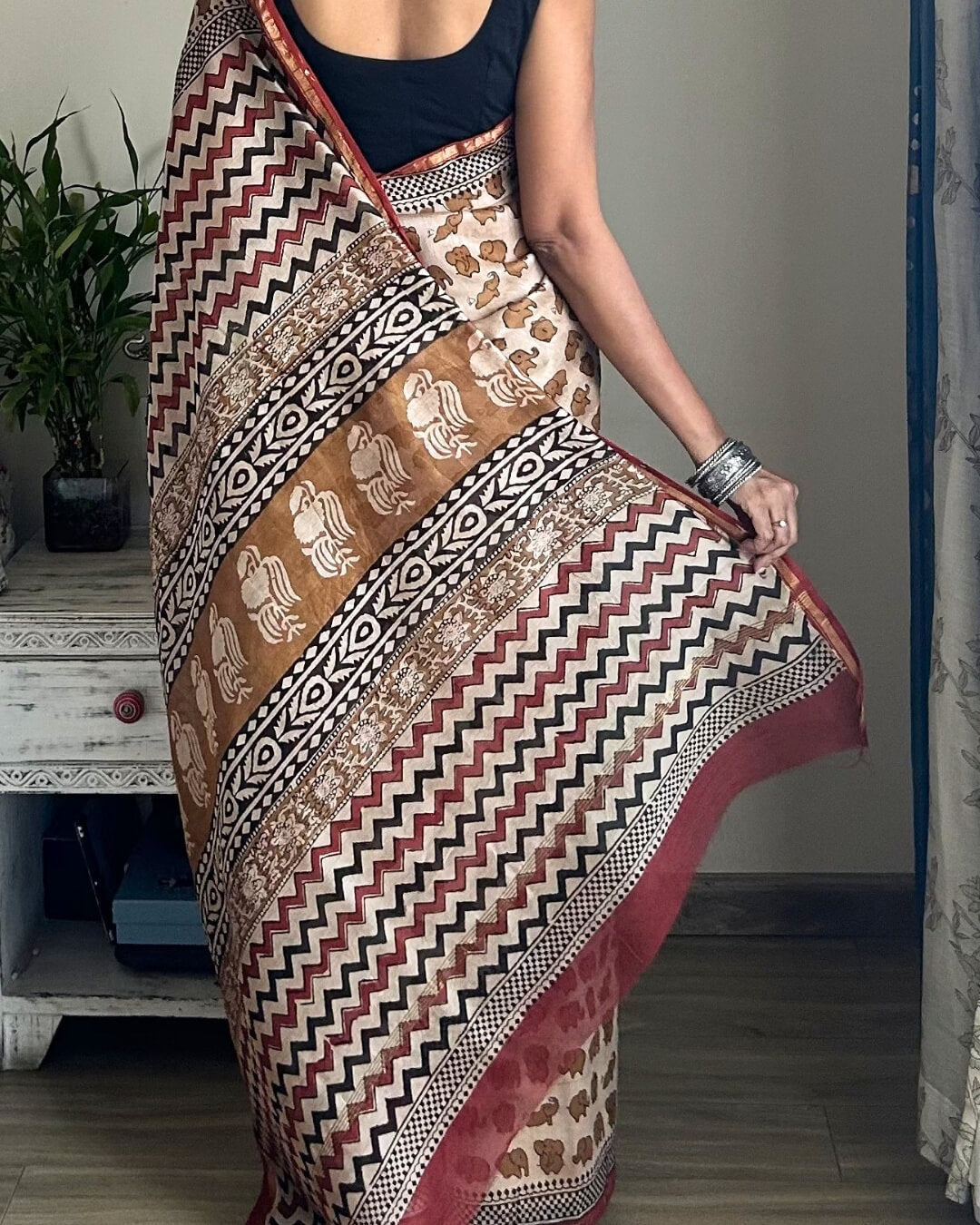 Gajraj Block Printed Saree