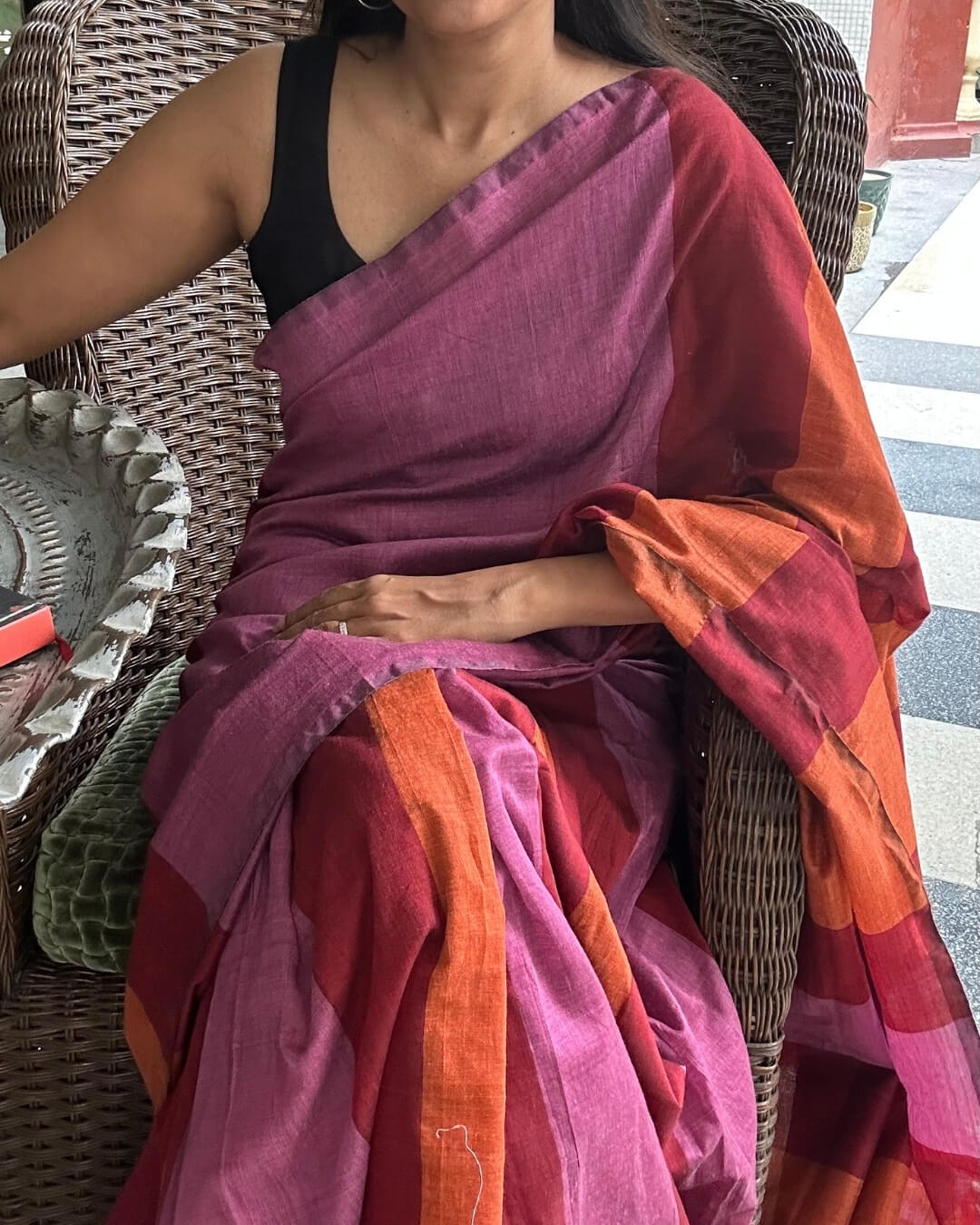 Stripped Khadi Cotton