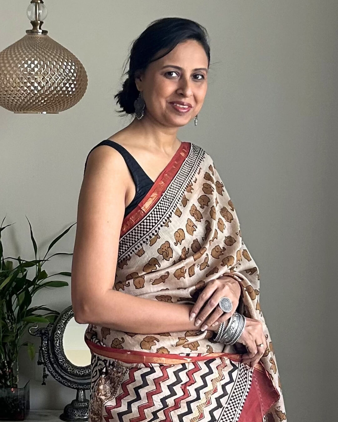 Gajraj Block Printed Saree