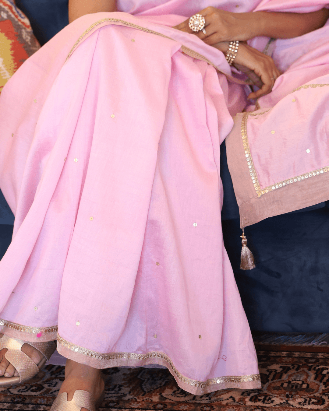 "Gayatri Devi" Pink Saree