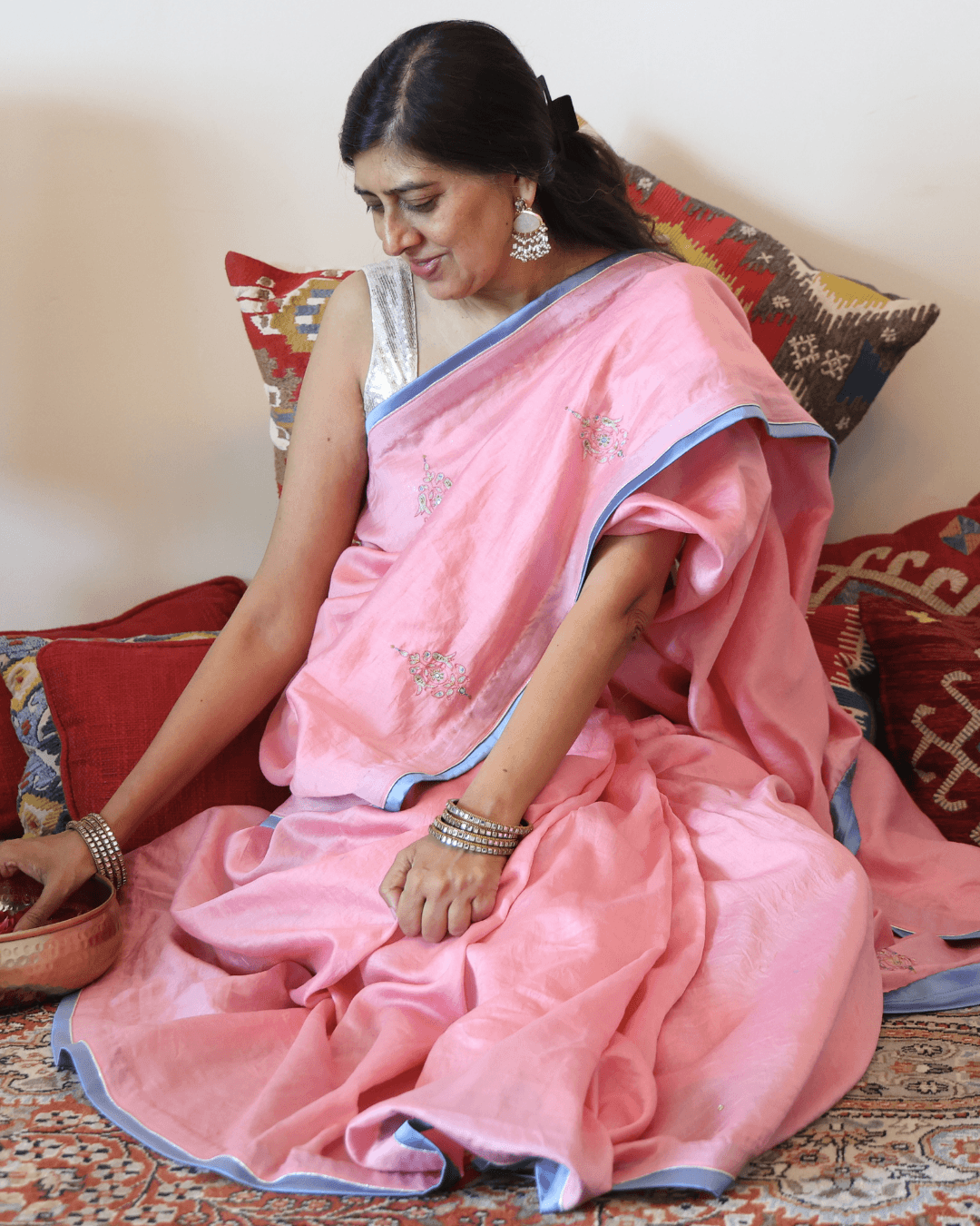 "Pretty in Pink" Chanderi Saree