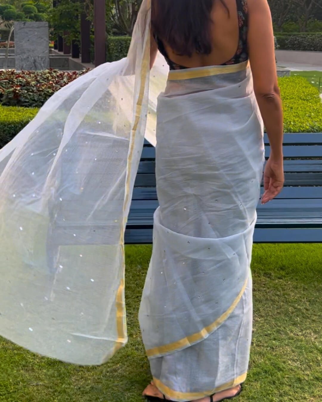 Mist Kota doriya Cotton Saree