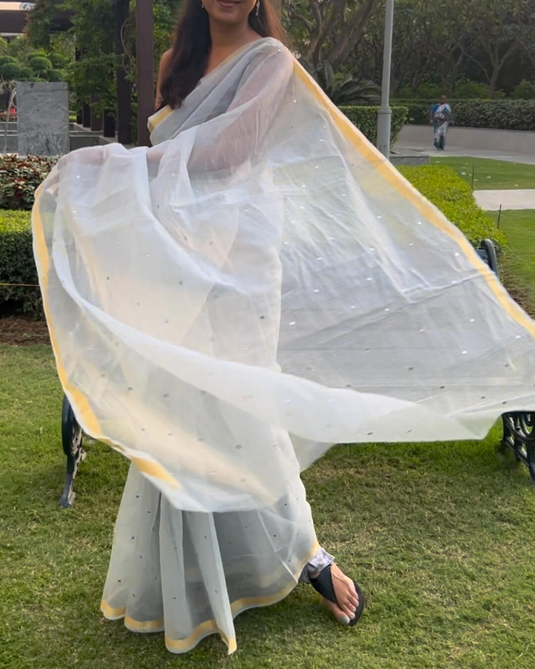 Mist Kota doriya Cotton Saree