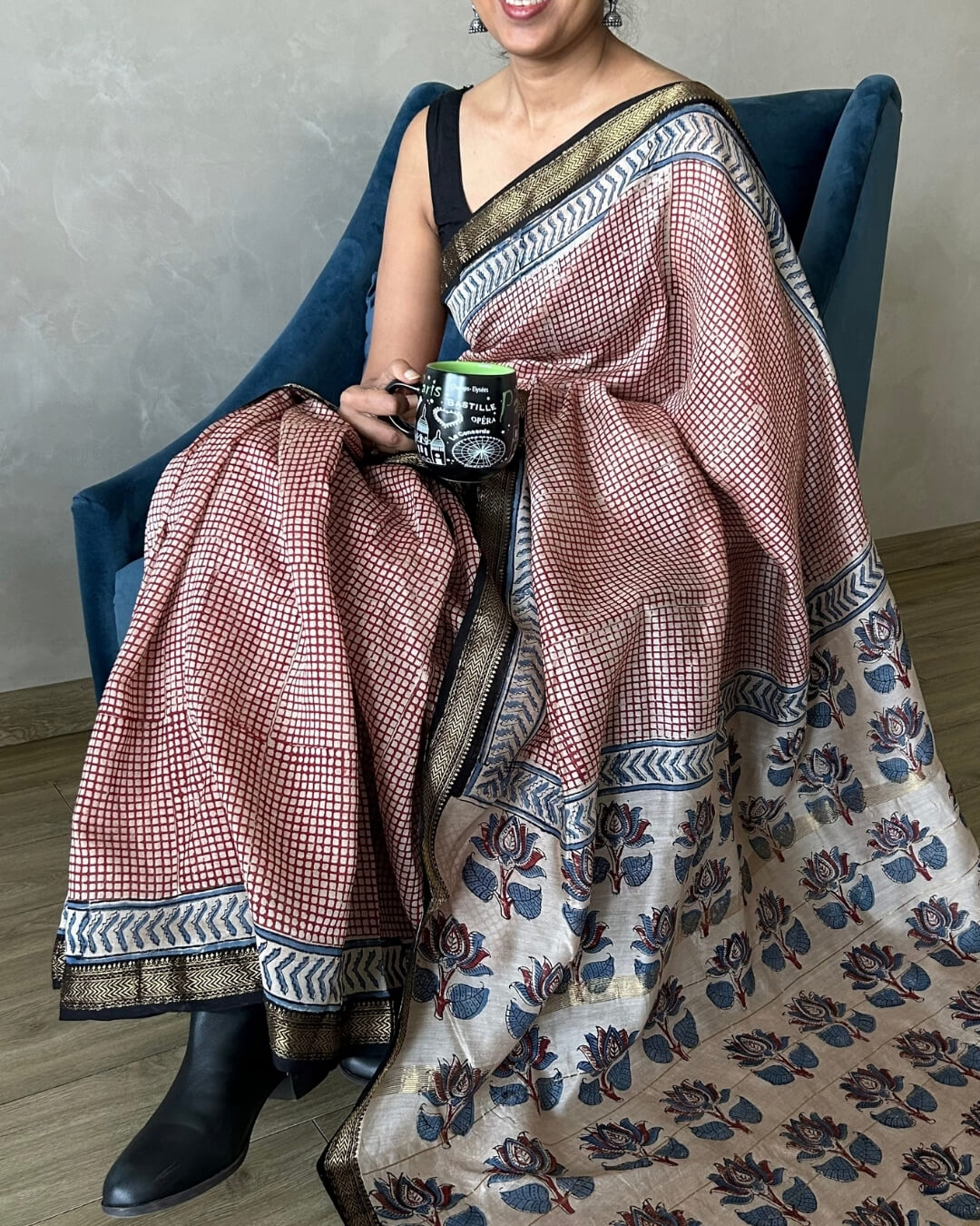 Red Maheshwari Cotton