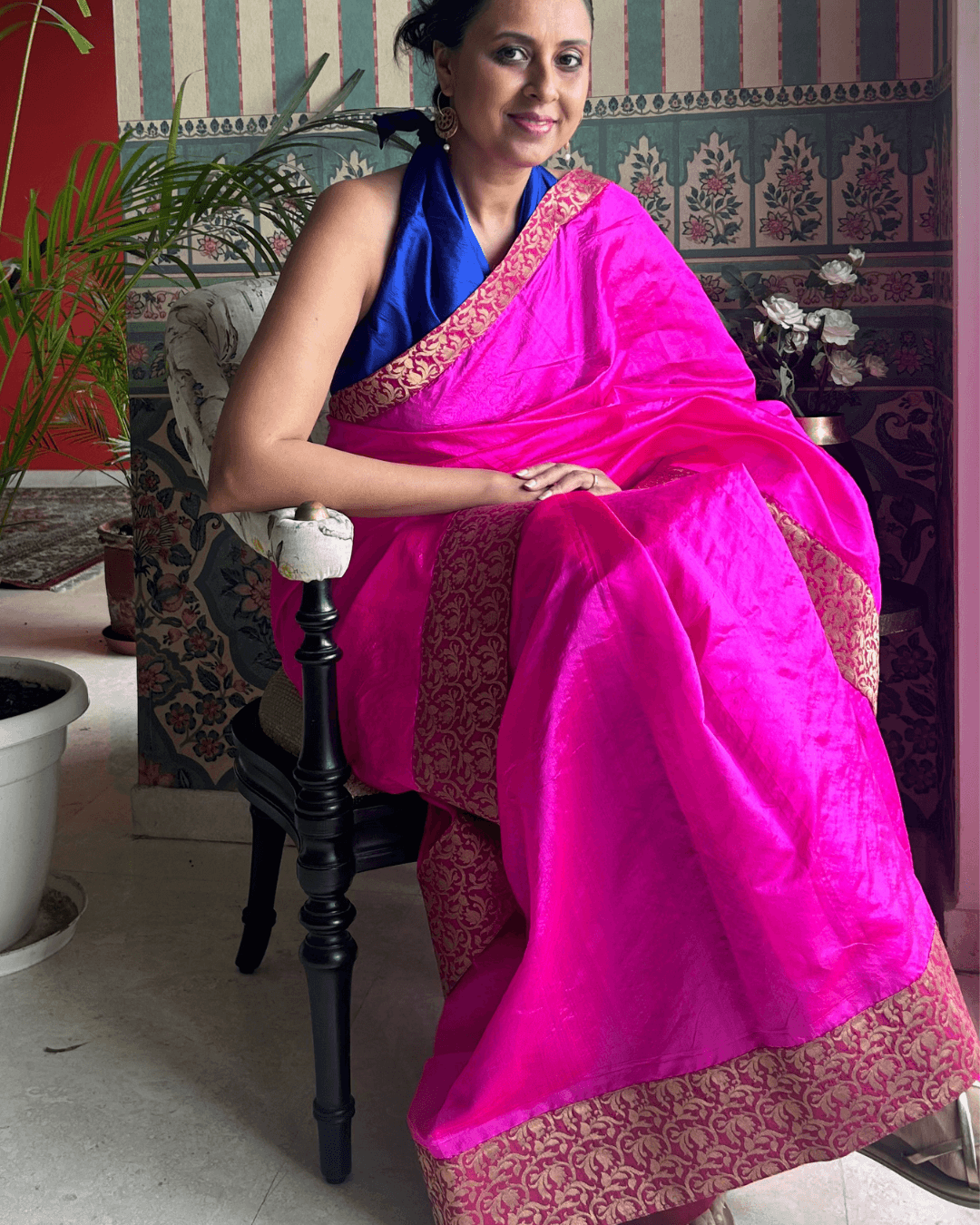 Empress Rani Pink Pattu Silk Saree