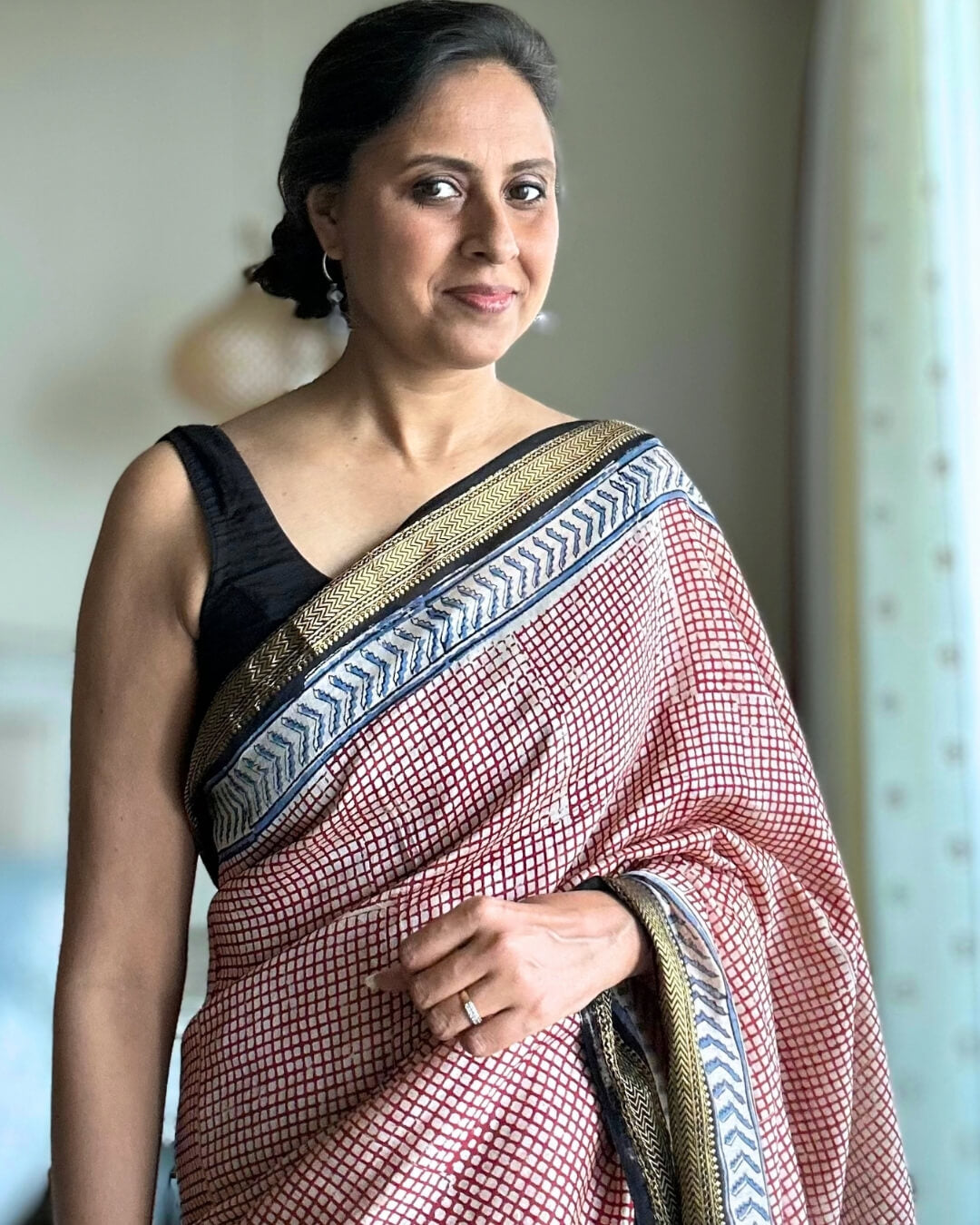 Red Maheshwari Cotton