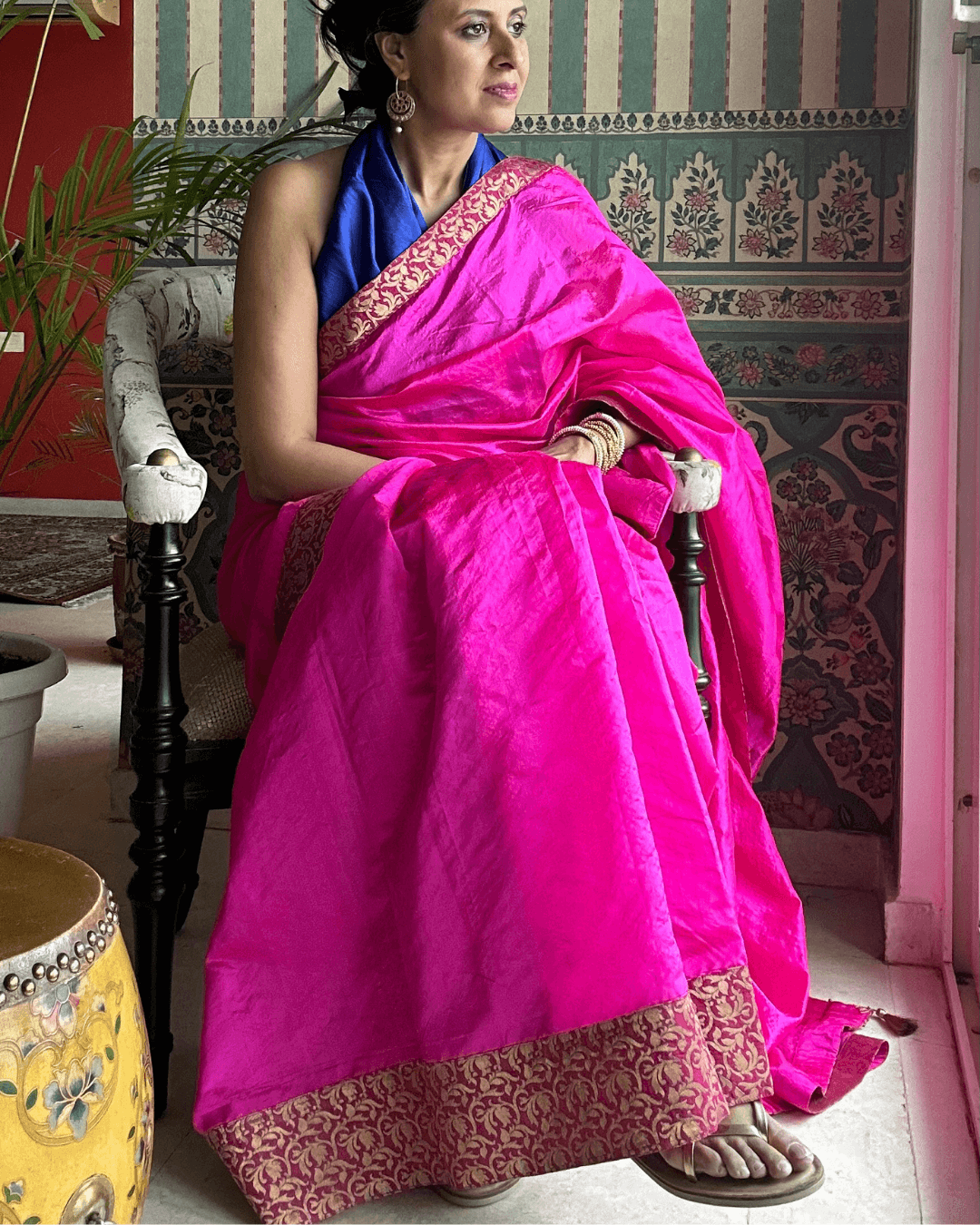 Empress Rani Pink Pattu Silk Saree