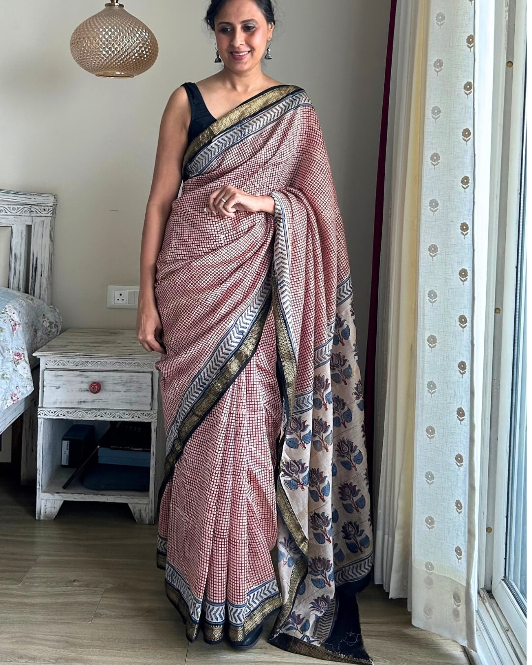 Red Maheshwari Cotton