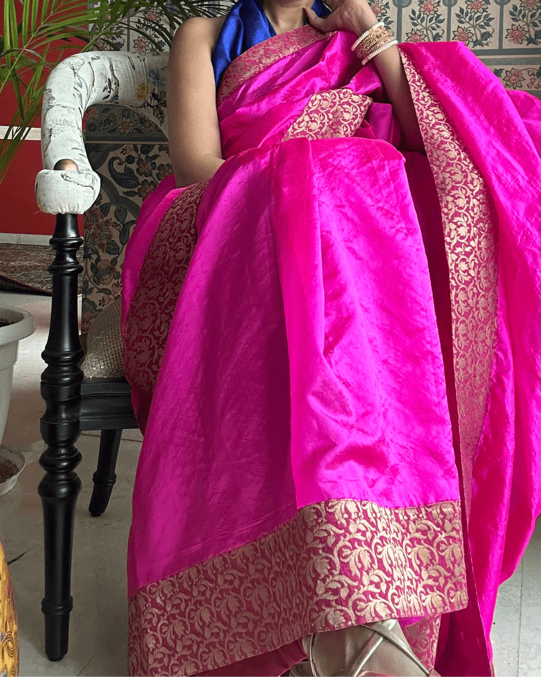 Empress Rani Pink Pattu Silk Saree
