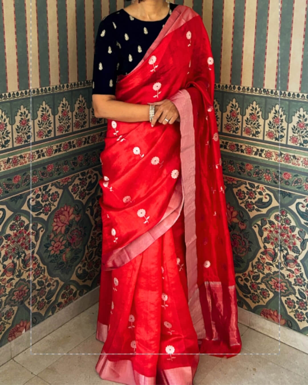 Amaira Chanderi Pattu Silk Saree