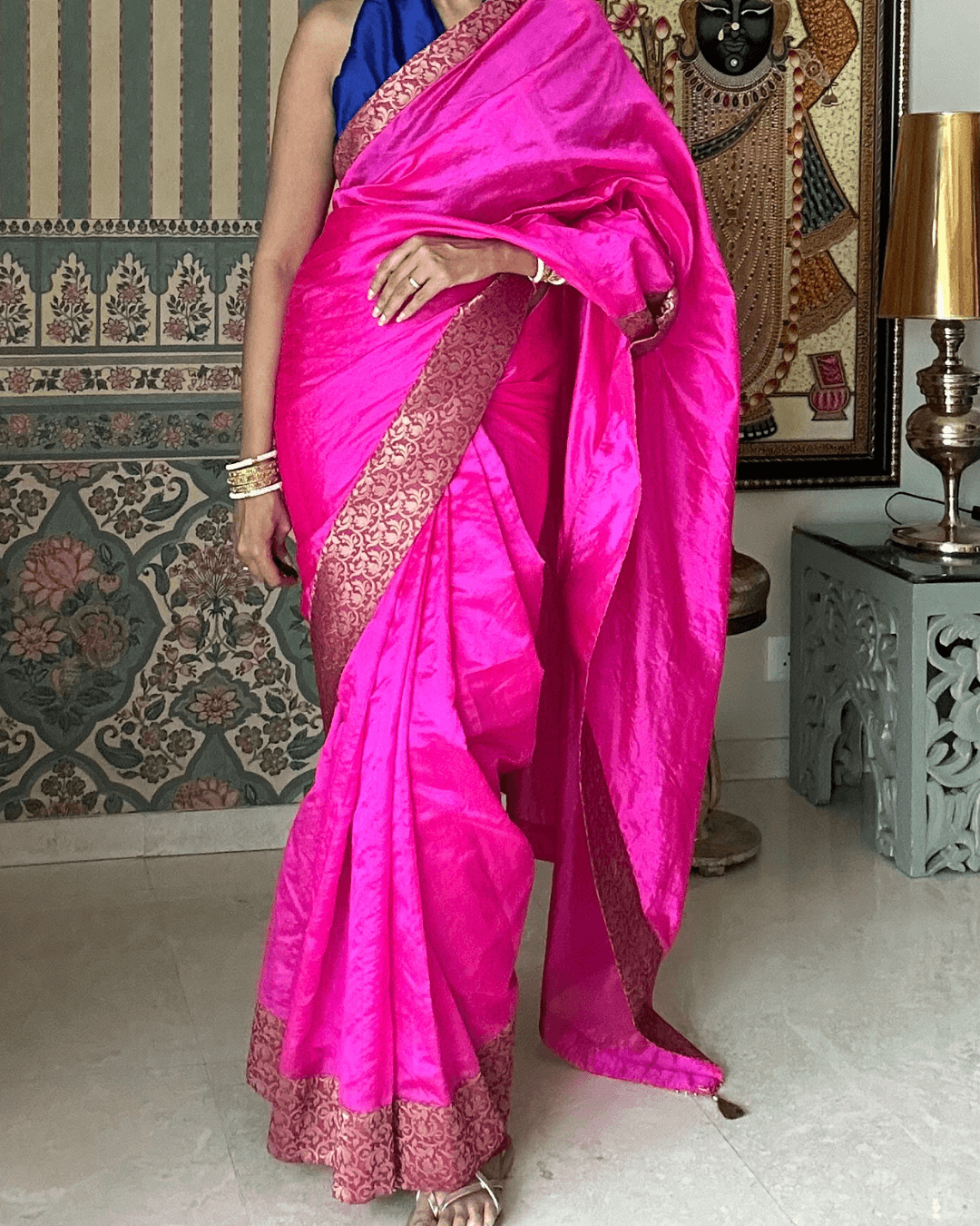 Empress Rani Pink Pattu Silk Saree