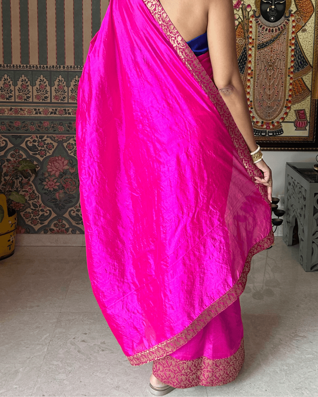 Empress Rani Pink Pattu Silk Saree