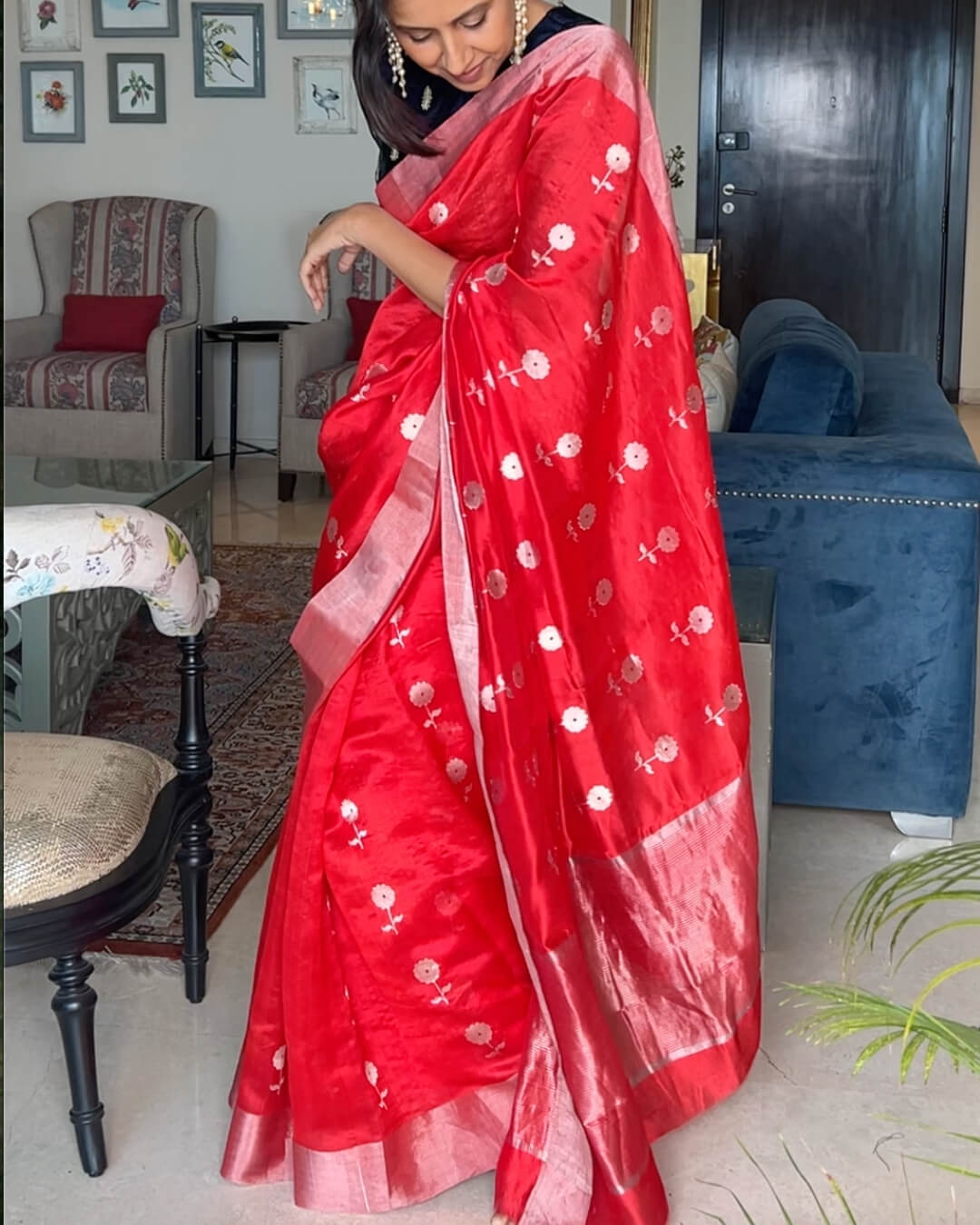 Amaira Chanderi Pattu Silk Saree