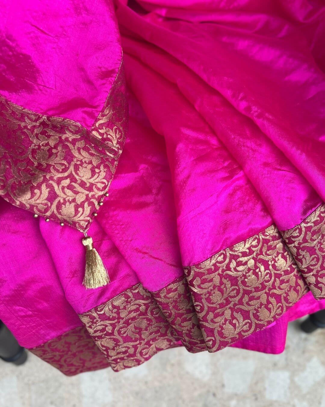 Empress Rani Pink Pattu Silk Saree