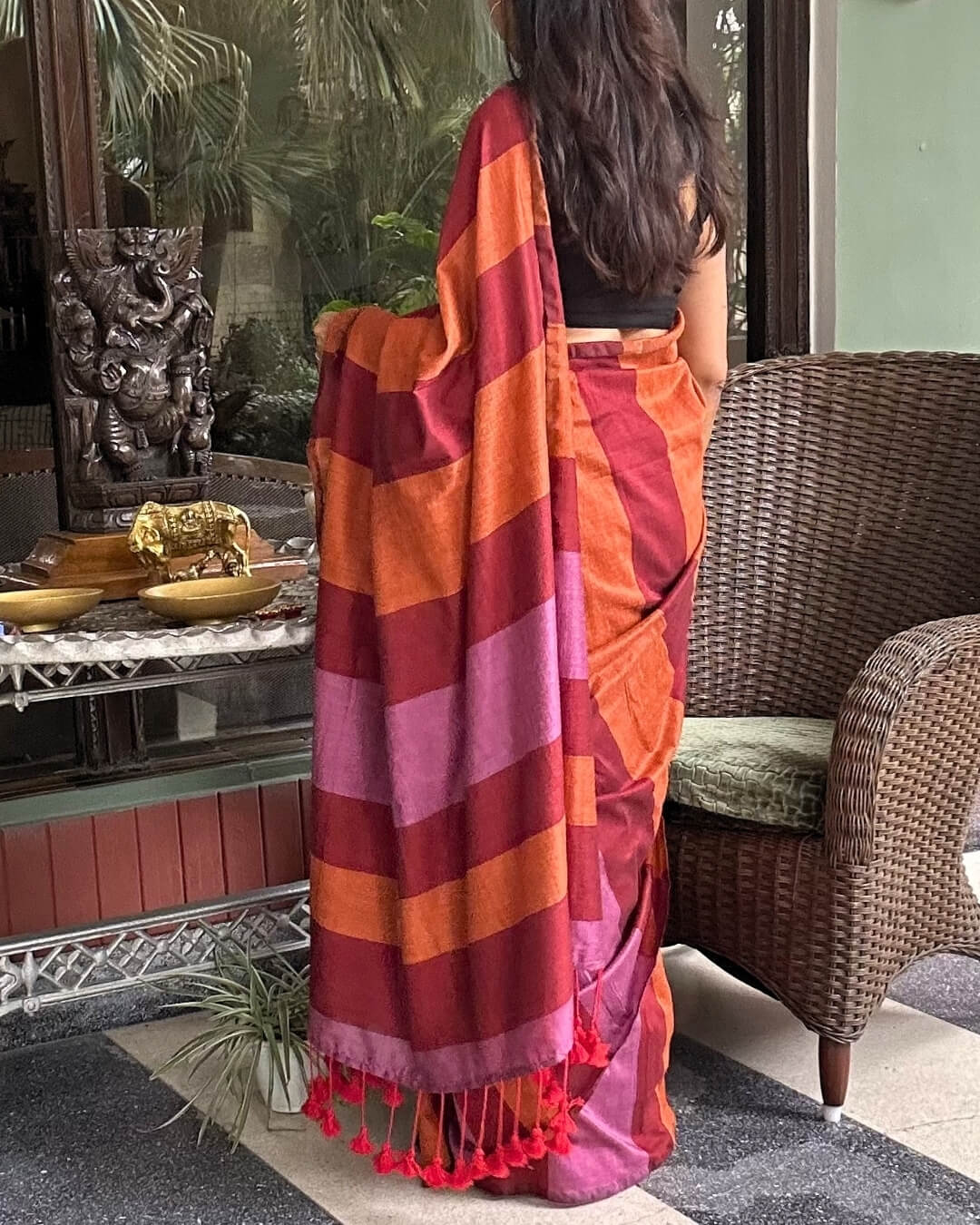 Stripped Khadi Cotton